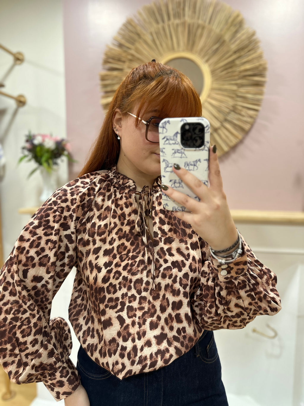 Blouse fluide à motif léopard femme – Nathael Paris – Miss Caprice