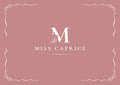 Carte cadeau Miss Caprice – Valable 1 an – Boutique et en ligne – Idée cadeau femme