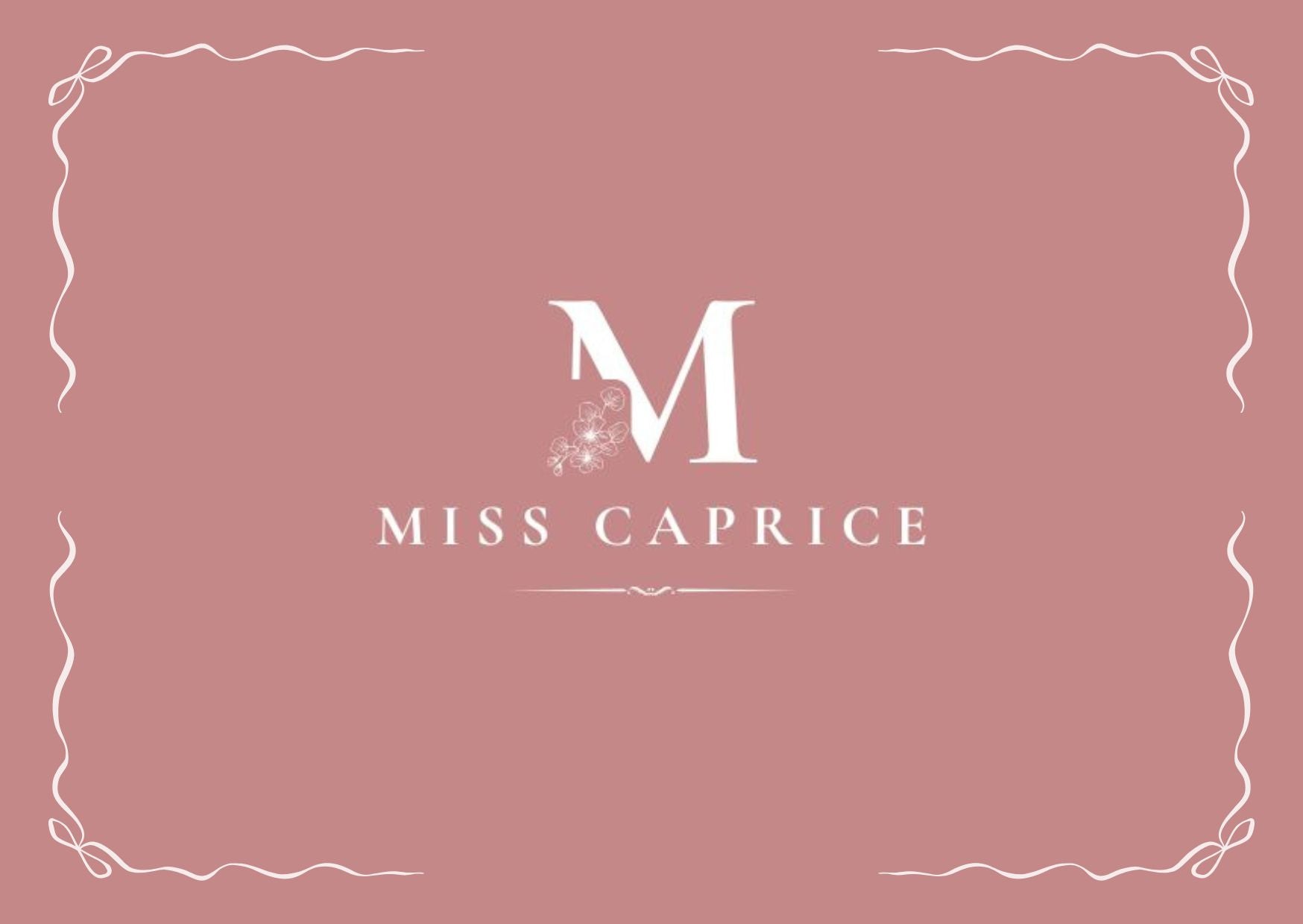 Carte cadeau Miss Caprice – Valable 1 an – Boutique et en ligne – Idée cadeau femme