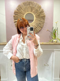 Gilet cardigan sans manches rose femme grande taille – In April 1986 – Miss Caprice