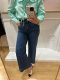 Jean femme ankle wide grande taille denim brut – Oraije – Miss Caprice