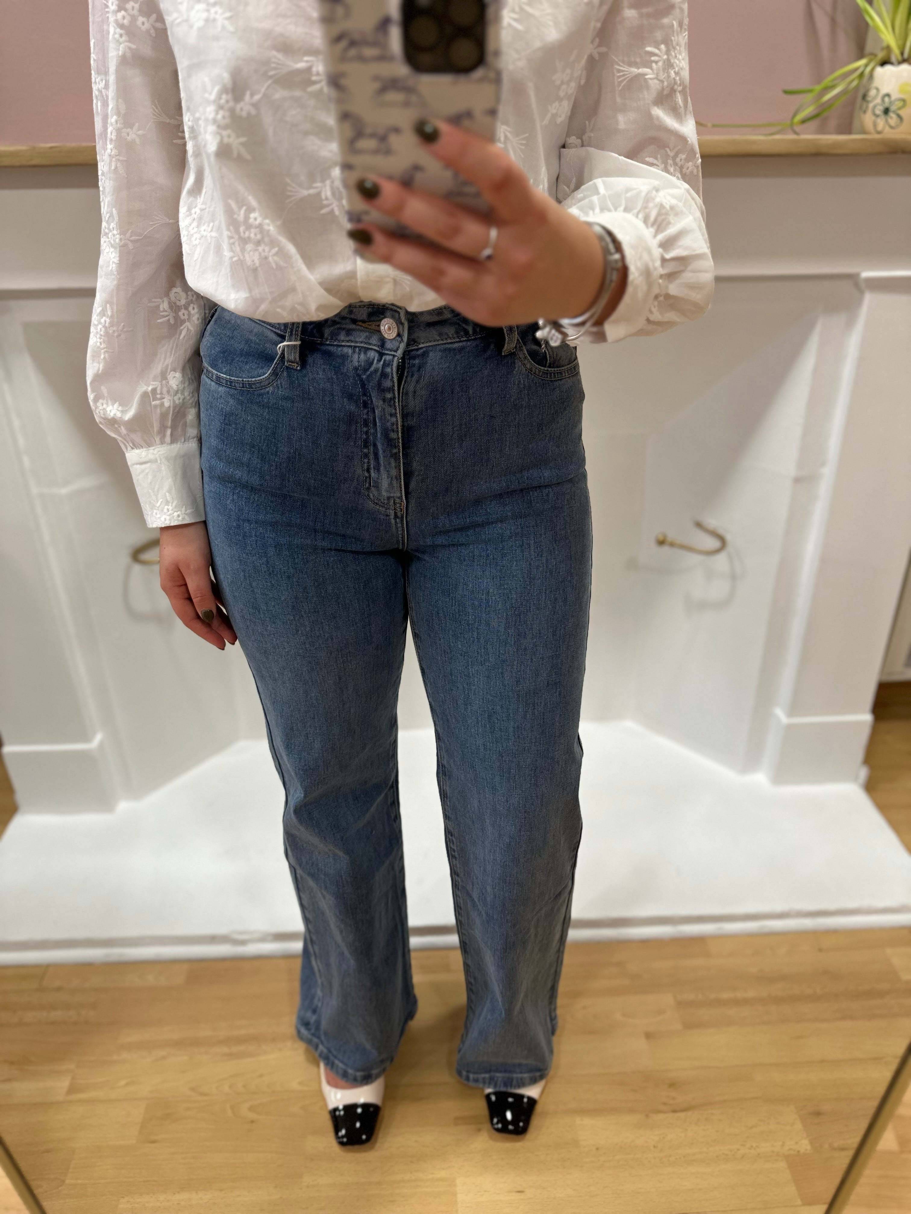 Jean wide femme brut taille haute – Oraije – Miss Caprice